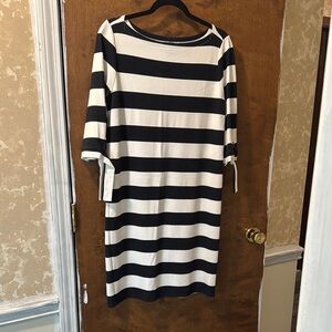 Ralph Lauren Black and White Striped Dress